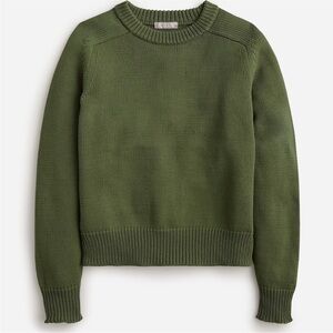 J. Crew Women's Relaxed Olive Green Crewneck Sweater XXS